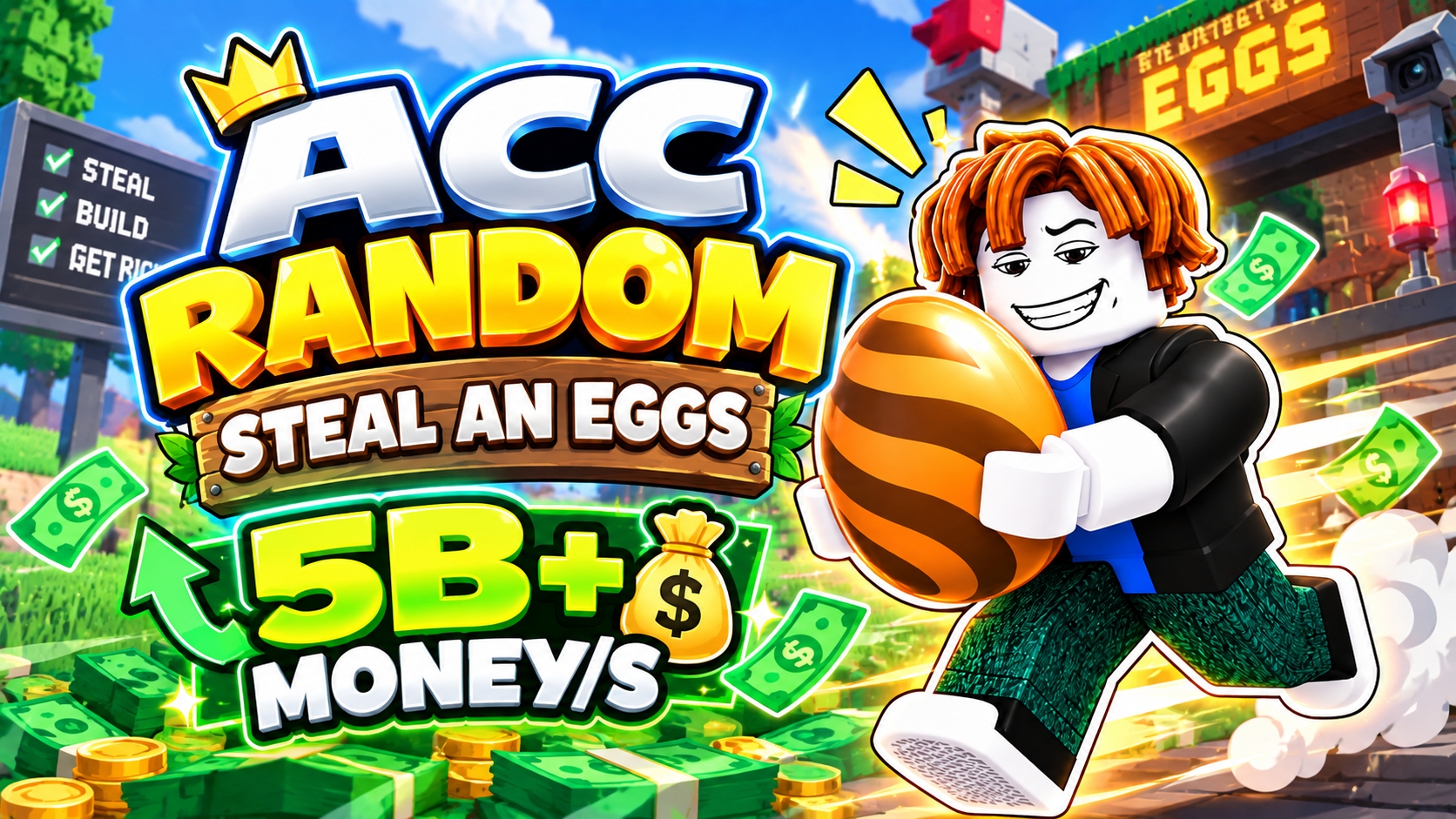 Steal An Egg 5B Money/1s
